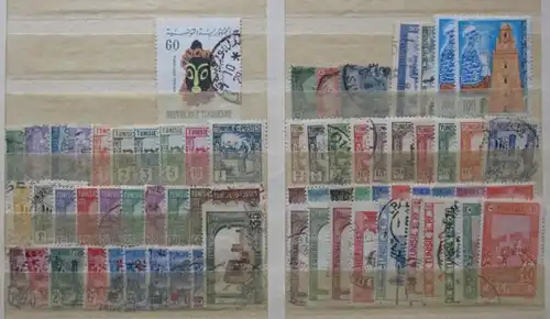 collection de timbres Afrique, etc. Des centaines de Timbres à partir de 1900 environ (134785)