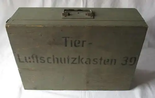 Tier-Luftschutzkasten 39 Inhalt 1942/43 Söhngen Wiesbaden 2. Weltkrieg (117862)