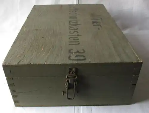 Boîte de protection aérienne d'animaux 39 Contenu 1942/43 Fils Wiesbaden 2ème guerre mondiale (117862)