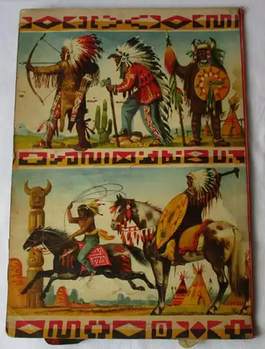 Aufstellbild Indianer Wildwest POP-Up Vojtech Kubasta um 1960 (142504)