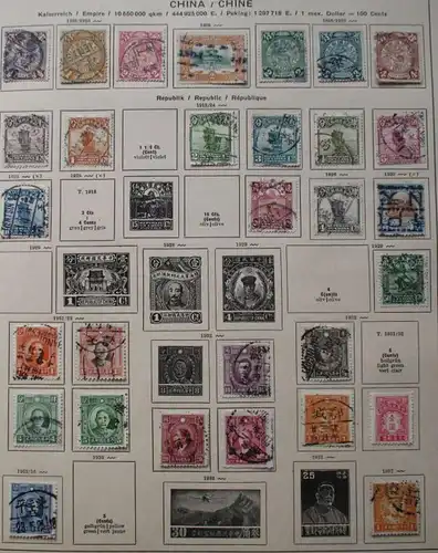 kleine Briefmarkensammlung mit 126 Marken China & Taiwan ab 1898 (119255)