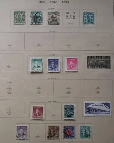 kleine Briefmarkensammlung mit 126 Marken China & Taiwan ab 1898 (119255)