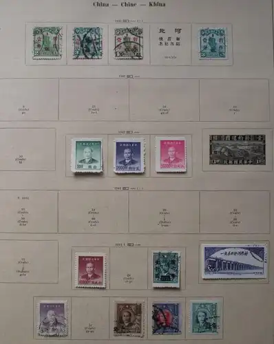 petite collection de timbres avec 126 timbreS Chine & Taiwan à partir de 1898 (119255)
