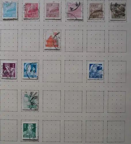 kleine Briefmarkensammlung mit 126 Marken China & Taiwan ab 1898 (119255)