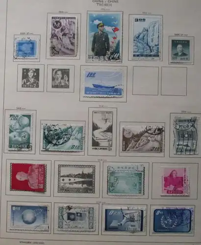 kleine Briefmarkensammlung mit 126 Marken China & Taiwan ab 1898 (119255)