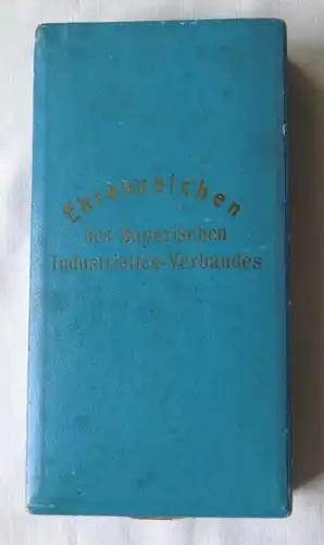 Bayern Ehrenzeichen des bayerischen Industriellen Verbandes im Etui (110027)