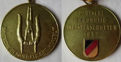 Médaille Championnats de l'Acrobatique DDR 1ère place Mühlhausen 1957 (135848)
