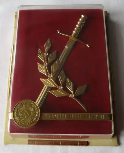 DDR cadeau d'honneur 25 ans service de fidélité sécurité d ' État MfS 1974 Mielke /153005