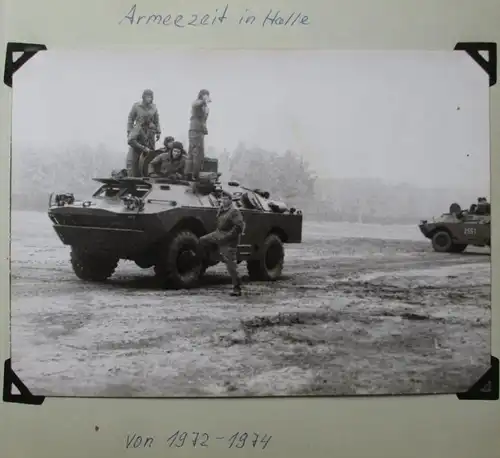 Album photo DDR NVA Char de protection BTR-70 MZ motos 11. mot. SD (11018)