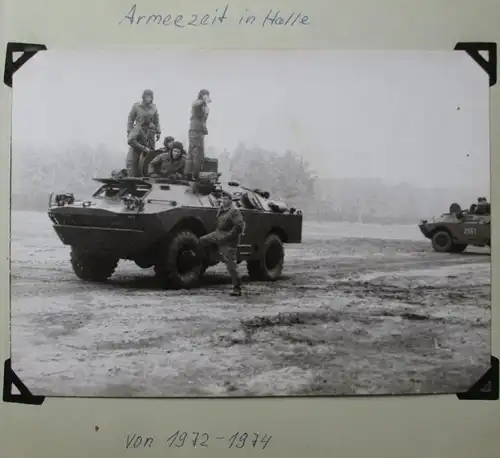 DDR Fotoalbum NVA Schützenpanzerwagen BTR-70 MZ Motorräder 11. mot. SD (121018)