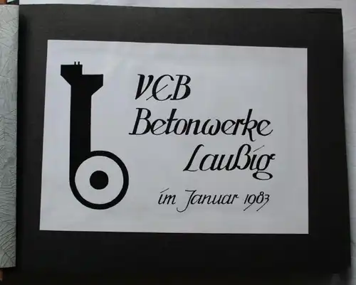 DDR Photo Album Chronique VEB Bétonwerke Laussig près d'Eilenburg Janvier 1983 (144067)