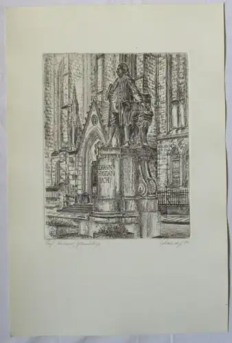 24 schöne Stiche Kunstdrucke von Leipzig aus dem Jahre 1984 (113316)