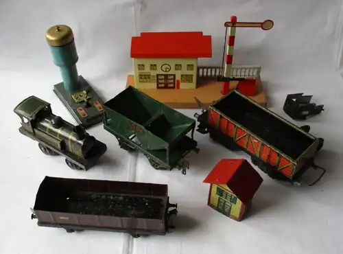 Ligne de modèle Convolut Tôle Trace 0 Locomotive plus accessoires vers 1940 (120866)