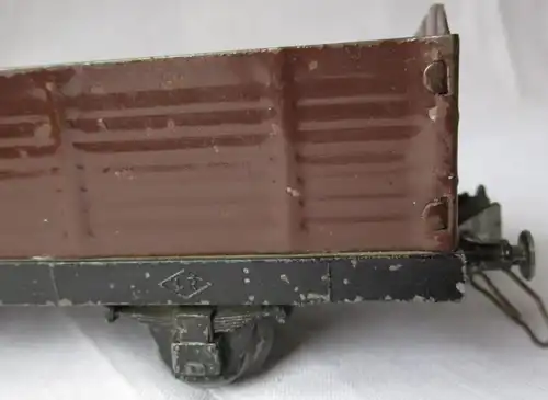Modellbahn Konvolut Blech Spur 0 Lokomotive plus Zubehör um 1940 (120866)