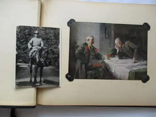alte Fotoalbum Kriegserinnerungen mit 76 Fotos 1.Welttkrieg (116740)
