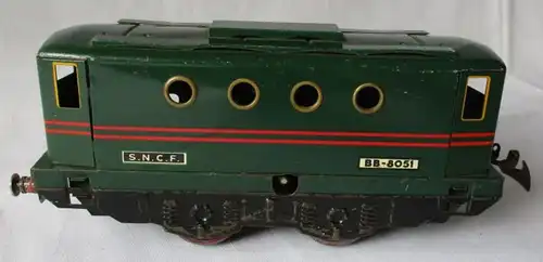 Modellbahn Konvolut Blech Spur 0 Lokomotive Hornby um 1940 OVP (102456)