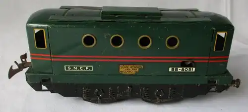 Modellbahn Konvolut Blech Spur 0 Lokomotive Hornby um 1940 OVP (102456)