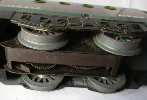 Modellbahn Konvolut Blech Spur 0 Lokomotive Hornby um 1940 OVP (102456)