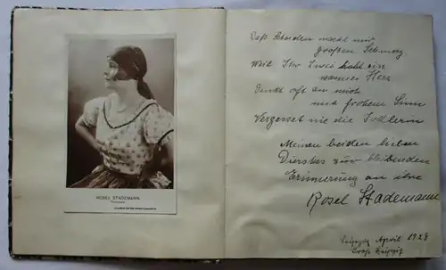 seltenes Künstler Autogramm Sammelbuch aus den Jahren 1928/1929 (110573)