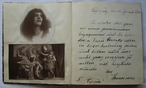 Artiste rare Autographe Recueil de livres de 1928/1929 (110573)