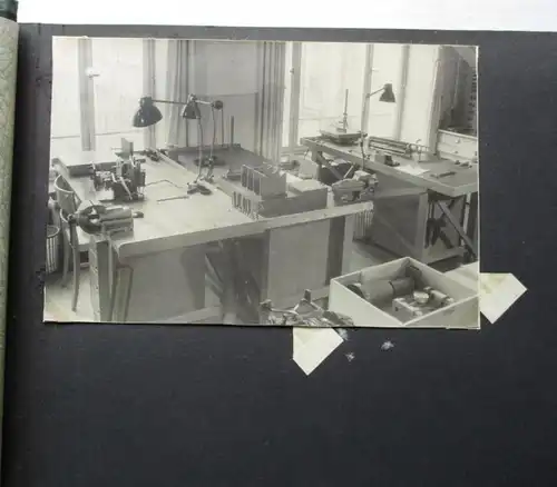 DDR Fotoalbum mit 120 Fotos mit Diplom Arbeiten an technischen Apparaten(144067)