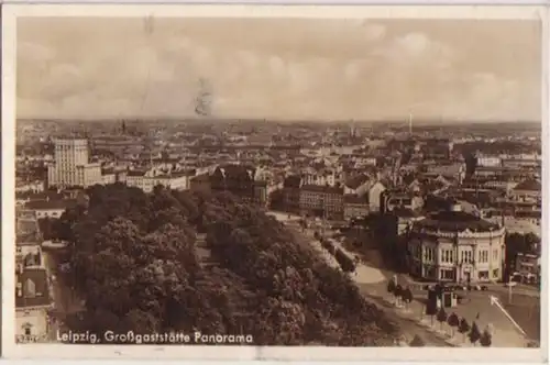 02114 Ak Leipzig Großgaststätte Panorama um 1940