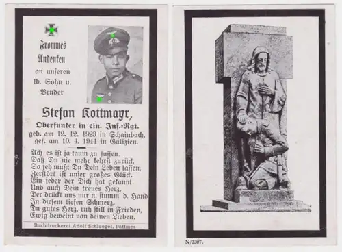 99884 Mort de WK2 Oberfucker Infanterie Régiment tombé en Galice 1944