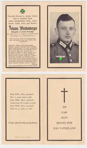 36496 Sterbebild WK2 Obergefreiter Grenadier Regiment gestorben in Russland 1943