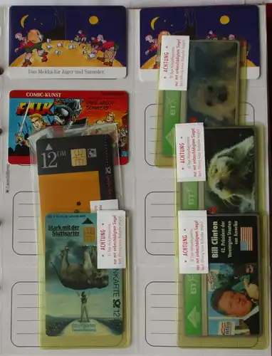 Sammlung aus 194 Telefonkarten teils Original verschweißt etliche 