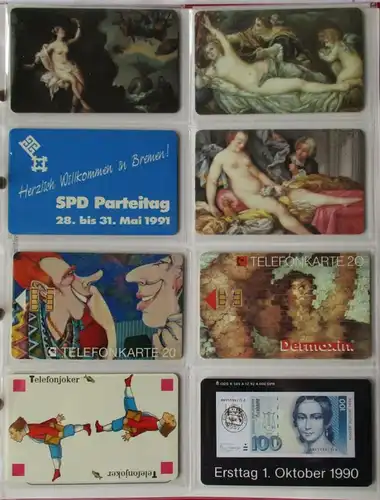 Sammlung aus 194 Telefonkarten teils Original verschweißt etliche 