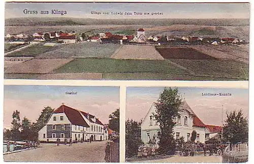 15797 Mehrbild Ak Gruß aus Klinga Gasthof usw. 1912