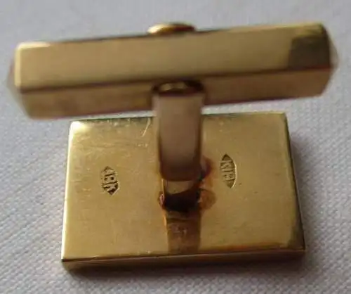 Art Deco Manschettenknöpfe 750er Gold 18K KIH im Etui (121497)