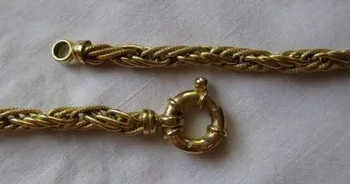 hochwertige 585er Gold Halskette mit kunstvoll verknüpften Gliedern (153448)