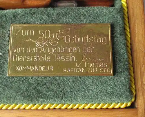 Reservistika Admiralsgeschenk DDR Volksmarine Dienststelle Tessin (104762)