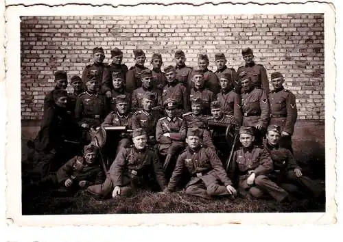 58366 Original Foto Maschinengewehr Kompanie im 2. Weltkrieg