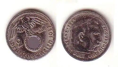 seltene 2 Mark Hindenburg Spielgeld M?nze 1937
