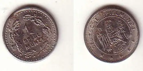 seltene 1 Reichsmark Spielgeld M?nze um 1935