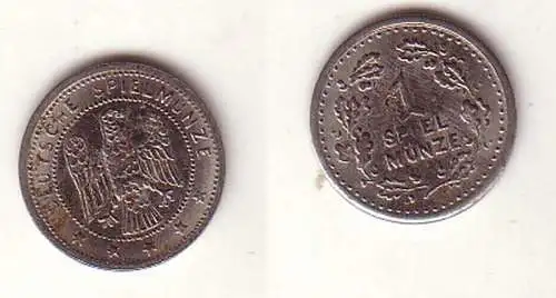 seltene 1 Reichsmark Spielgeld M?nze um 1935