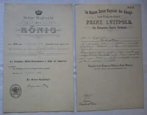 Bayern Nachlass 3. Fußartillerie Regt. MVO EK Ritterkreuz Coburg Gotha (104458)