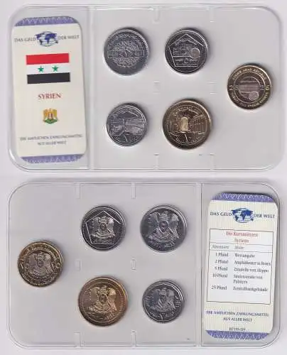 Kursmünzsatz Das Geld der Welt KMS 5 Münzen Syrien im Blister (170664)