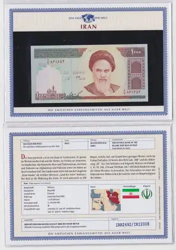 1000 Rials Banknote Iran Persien bankfrisch UNC (159995)
