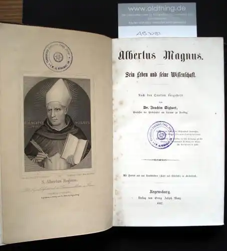 Sighart, Joachim: Albertus Magnus. Sein Leben und seine Wissenschaft.