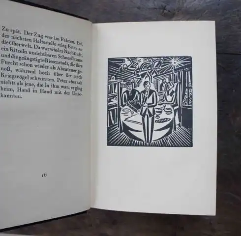 Rolland, Romain: Peter und Lutz. Eine Erzählung mit sechzehn Holzschnitten von Frans Masereel. Einzig berechtigte Übertragung von Paul Amann