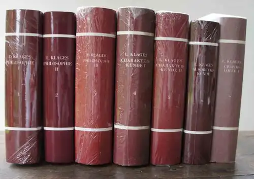 Klages, Ludwig: Ernst Frauchiger (Hrsg.): Ludwig Klages. Sämtliche Werke. 8 Bände und Register