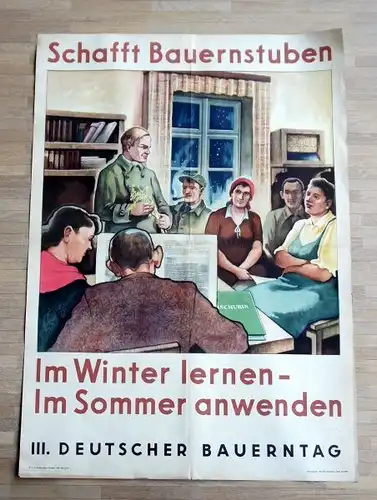 Schafft Bauernstuben. Im Winter lernen - Im Sommer anwenden. 3. Deutscher Bauerntag.