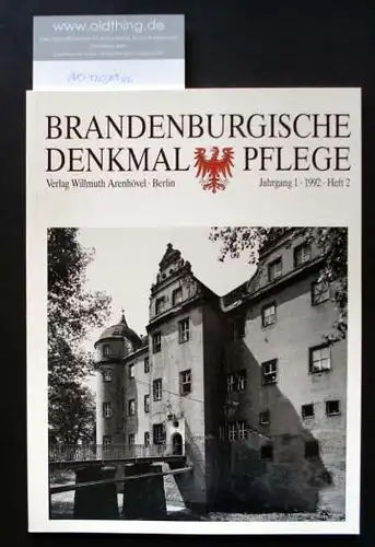 Brandenburgische Denkmalpflege. Jahrgang 1, Heft 2 / 1992.