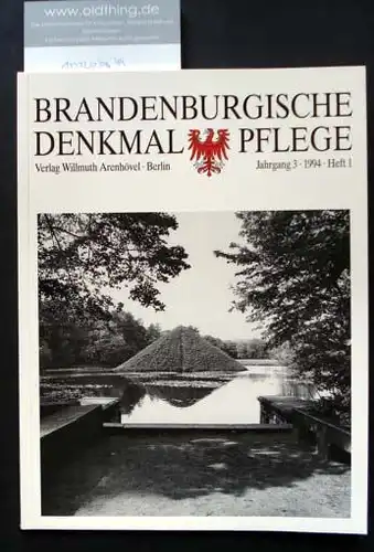 Brandenburgische Denkmalpflege. Jahrgang 3, Heft 1 / 1994.
