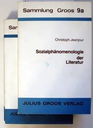 Jeanjour, Christoph: Sozialphänomenologie der Literatur. Untersuchungen am Beispiel und aus Anlaß von Paul Scheerbarts literarischem Werk.