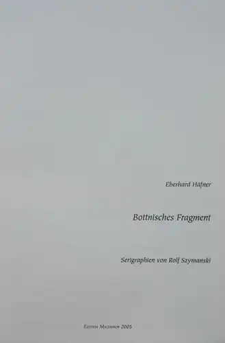 Häfner, Eberhard: Bottnisches Fragment.