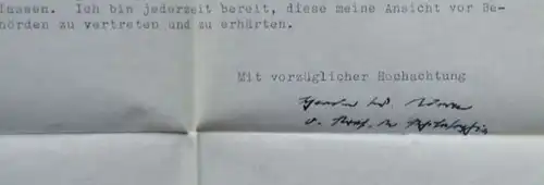 Zweiseitiger getippter und signierter Brief von Prof. Theodor W. Adorno.